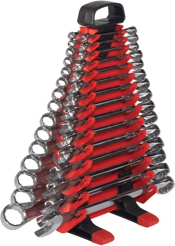 Vista 2 de Ernst Manufacturing - Torre de herramientas de llave inglesa 5224, 24 herramientas rojas