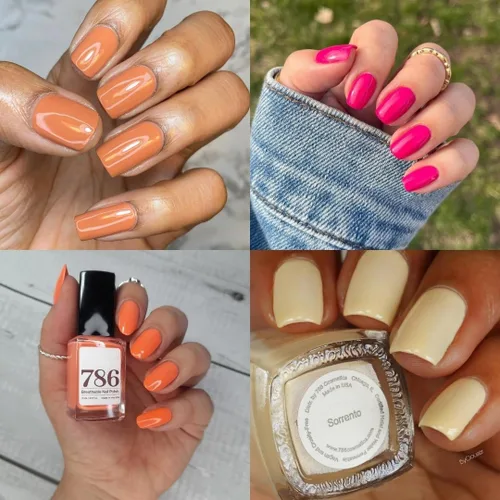 Vista 3 de 786 Cosmetics - Juego de 4 esmaltes de uñas transpirables, vegano, libre de crueldad, saludable, galardonado, halal, de secado rápido