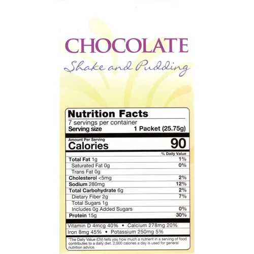 Vista 2 de Healthywise - Pudín o batido, bajo en calorías, alto en proteínas, 0.51 onzas de proteína de caseinato, sin aspartamo, bajo en grasa, 7 porciones
