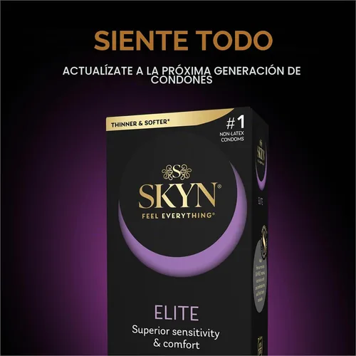 Vista 11 de SKYN Elite, 10 unidades, condones ultrafinos y lubricados sin látex