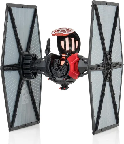 Vista 7 de Star Wars Micro Galaxy Squadron First Order Special Forces TIE Fighter - Vehículo de 5 pulgadas con alas extraíbles, torreta giratoria y accesorio