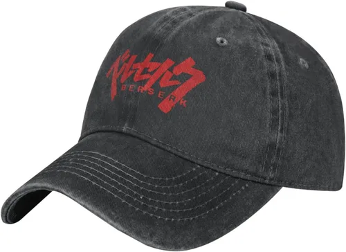 Vista 4 de Berserk Gorra de béisbol con logotipo para mujer, gorra de camionero lavable ajustable