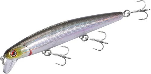 Vista 14 de LITTMA Señuelos de pesca de surf de California Señuelos de pesca de agua salada Jerkbait Crankbait Surf Minnow 110 - Sardina metálica Super Glow