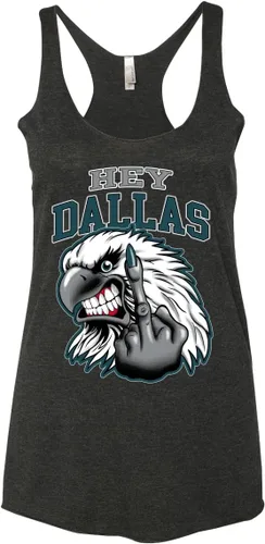 Vista 3 de Phila Fan PHI Fantasy Football Sports Tri-Blend Racerback Tank Top