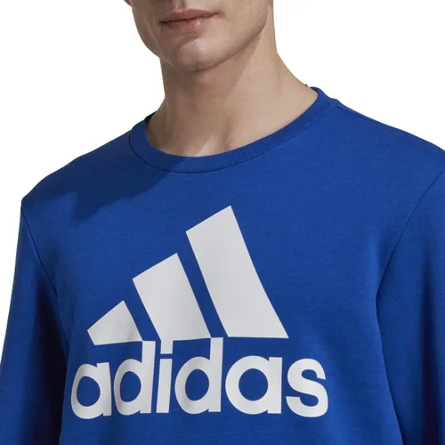Vista 4 de adidas Sudadera de forro polar con logotipo grande Essentials para hombre