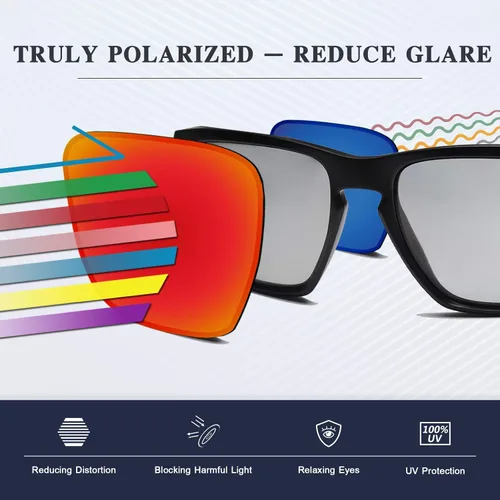 Vista 6 de New 1.8mm Thick UV400 Replacement Lenses for Oakley Oil Rig Sunglass - Options