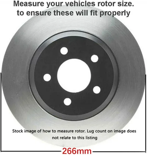 Vista 187 de Detroit Axle - Rotores de freno delantero para 04-13 Mazda 3 Rotores de frenos de disco 06-15 Mazda 5 Reemplazo: Rotor regular delantero de 11.81