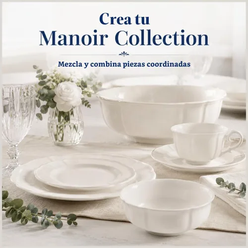 Vista 7 de Villeroy & Boch Manoir - Cuenco para postre, color blanco cremoso, 12 onzas