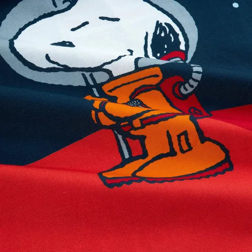 Vista 2 de Peanuts Snoopy Journey to Deep Space - Panel de tela de edredón gris de 36 pulgadas