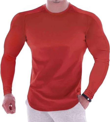 Vista 61 de Camisas de compresión atléticas de manga larga para hombre, capa base, camisa de entrenamiento atlético, camisas de compresión, camisetas deportivas