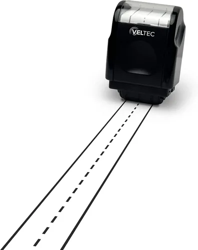 Vista 7 de Veltec Sello de rodillo de práctica de líneas de escritura a mano para niños, padres y profesores (negro)