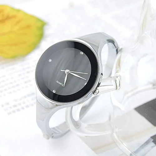 Vista 7 de Weicam Reloj analógico de cuarzo de lujo para mujer, pulsera de acero inoxidable, mejor regalo