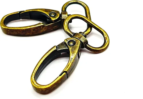 Vista 11 de Cierre giratorio de 1 pulgada Langosta Bronce Antiguo 40pcs Metal Ganchos giratorios duraderos para bolso, mochila, collares de perro, correa