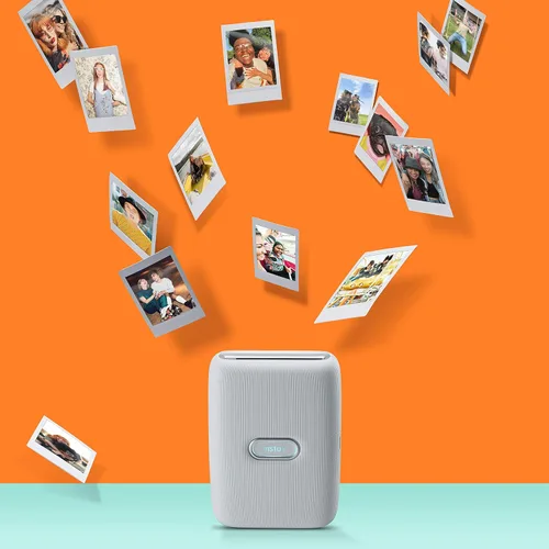 Vista 3 de Fujifilm instax Mini Link - Impresora para smartphone, color blanco ceniza
