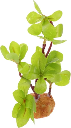 Vista 10 de ABOOFAN Terrario de reptil, barba, araña, plantas, decoraciones de peces para tanque, acuario, planta falsa, decoración de cueva, pecera, planta
