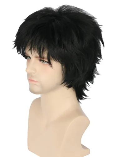 Vista 2 de topcosplay corto Layered Anime Cosplay Pelucas Rubio Disfraz Peluca