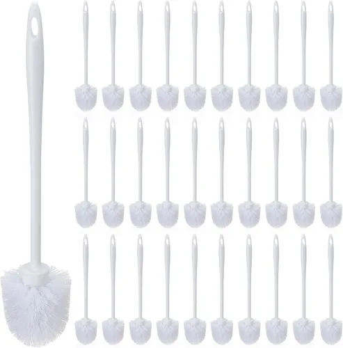 Vista 8 de Tioncy 15 cepillos de inodoro de 14.2 pulgadas para uso comercial, resistente, limpiador largo para suministros de limpieza de baño