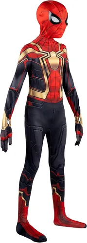 Vista 3 de Marvel Traje Zentai de lujo integrado de Spider-Man para jóvenes