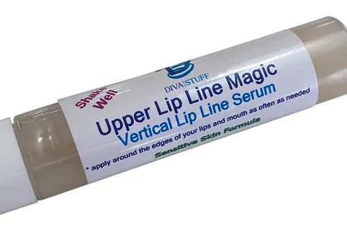 Vista 3 de Diva Stuff - Línea de labios superiores para líneas verticales sobre los labios, fórmula de piel sensible con ácido hialurónico, extracto de papaya