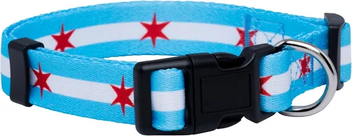 Vista 10 de Native Pup Collar de perro con bandera de Chicago (Chicago, S)