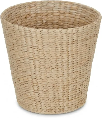 Vista 18 de [Usado] Household Essentials Cesta de basura tejida, papelera de cuerda de papel gris para baño, dormitorio, oficina
