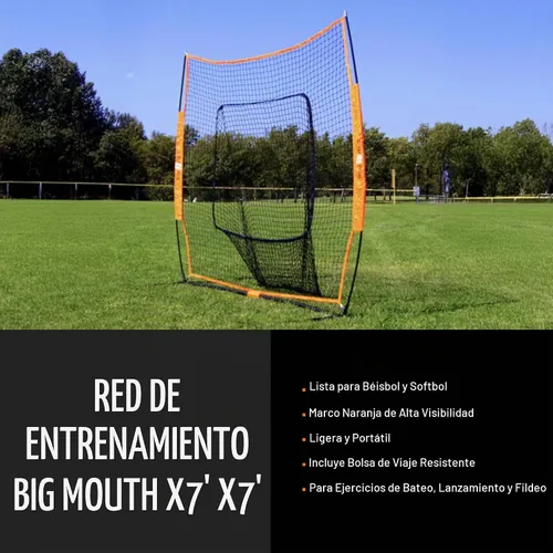Vista 3 de Bownet Big Mouth - The Original and Most Used Portable Sock Net for Baseball and Softball, Hitting and Pitching