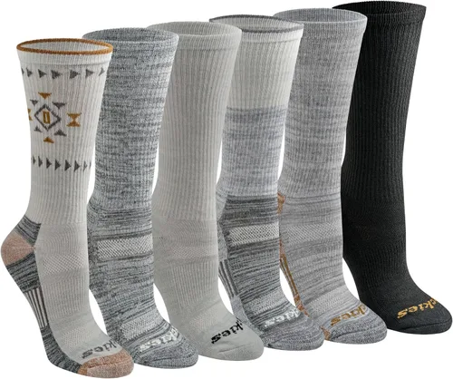 Vista 24 de Dickies Women's Dri-Tech Fashion Moisture Control Crew Socks (6, 12 Pairs)