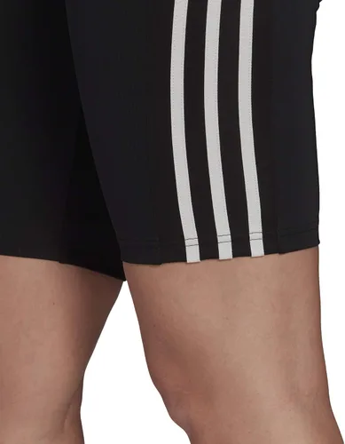 Vista 4 de adidas Mallas deportivas de tiro alto diseñadas para mujer Negro-blanco