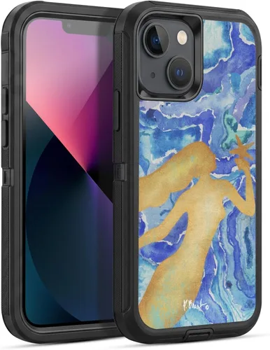 Vista 97 de Head Case Designs Officially Licensed Paul Brent Agate Mermaid Coastal Gel Armor Case [Military Grade Drop Protection] Compatible with Apple iPhone