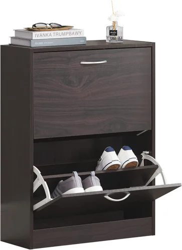 Vista 8 de Haotian Zapatero para Entryway-FSR137 (Beige, 3 Cajones)