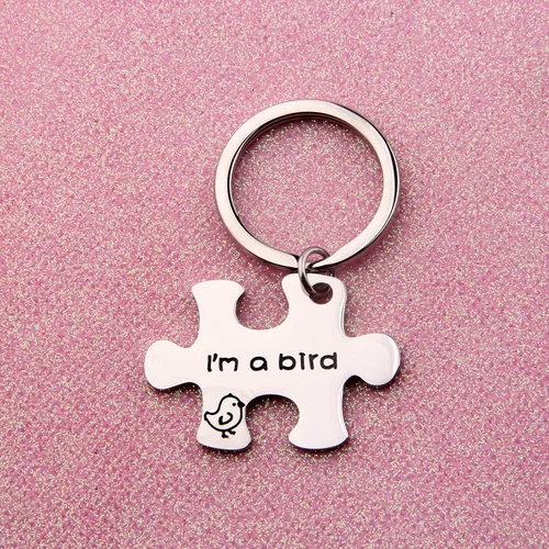 Vista 2 de If You're A Bird I'm A Bird Llavero The Notebook Movie Jewelry Llavero para parejas, regalo F-9PBI