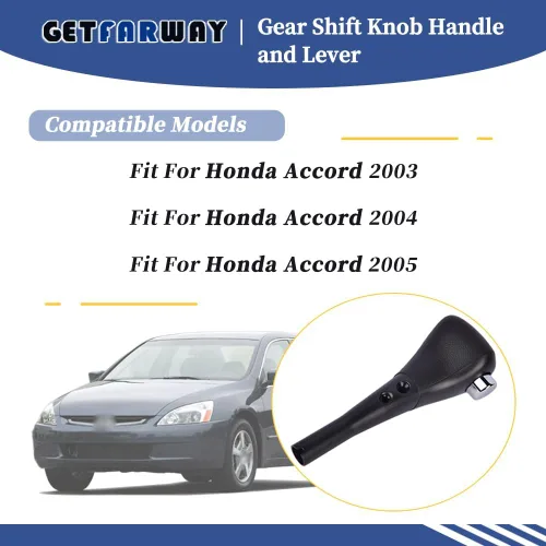 Vista 2 de 54130-SDA-A84ZB Pomo de palanca de cambios compatible con Honda Accord 2003-2005