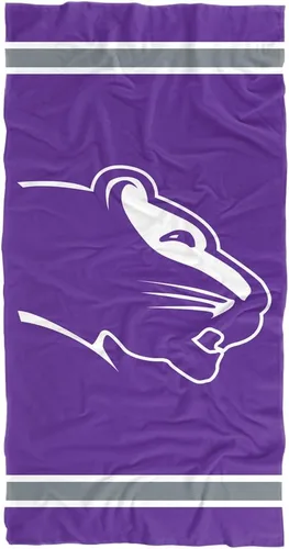 Vista 184 de LOGOVISION Manta Abilene Christian University, 30 x 60 pulgadas, logotipo primario CottonFront/PolyBackBeachTowel