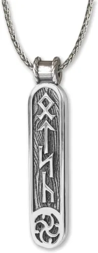Vista 10 de Viking Rune Formula Pendant Necklace for Men Women - 925 Sterling Silver - Norse Nordic Celtic Jewelry - Runes Protection Amulet - Matching