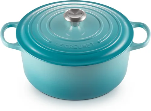 Vista 33 de Le Creuset Horno holandés redondo Signature de hierro fundido esmaltado, 4.5 cuartos de galón., Artichaut