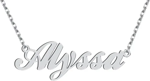 Vista 193 de Personalized Custom Name Pendant Necklace Stainless Steel for Women