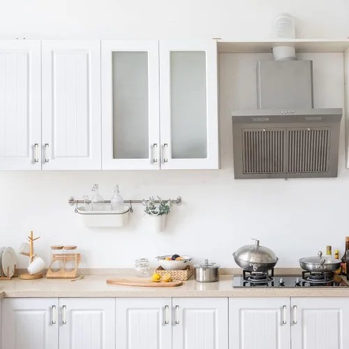 Vista 5 de Paquete de 10 manijas de gabinete de cocina de 3 pulgadas (2.992 in) de níquel satinado cepillado, tiradores de gabinete de cocina, tiradores
