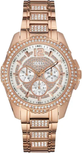 Vista 2 de GUESS Factory - Reloj de pulsera multifunción para mujer color oro rosa NS NS Sin