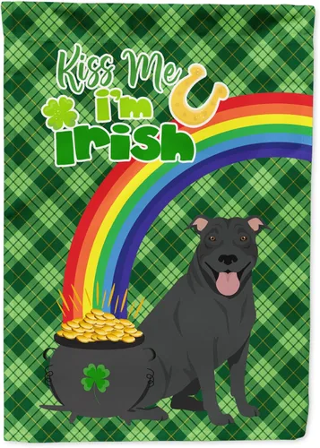 Vista 165 de Caroline's Treasures WDK4731GF - Bandera decorativa para jardín del día de San Patricio, color negro y tostado, Airedale Terrier, para jardín