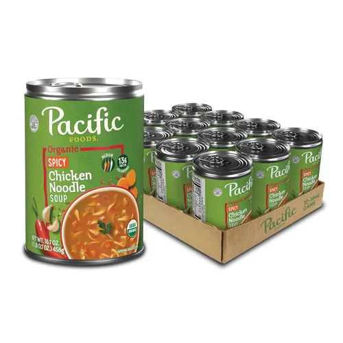 Vista 11 de Pacific Foods Sopa orgánica de tortilla de pollo, lata de 16.3 oz