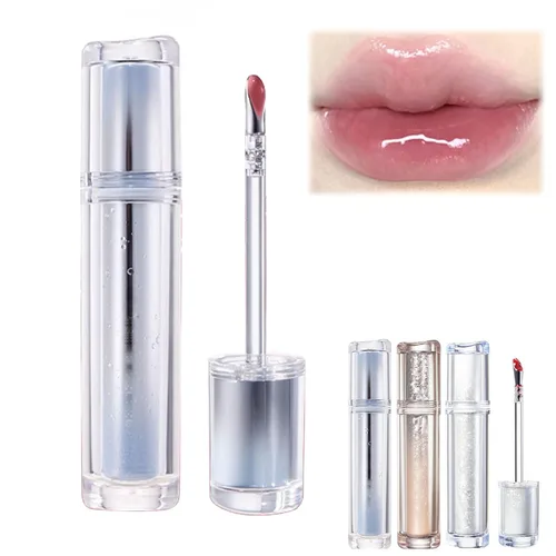 Vista 11 de Ice Watery Lip Glossr (té helado de espejo, gelatina ligera Waterys Essence Lips Glaze, brillo tintado hidratante (#04 té negro atardecer, 0.1 fl oz)