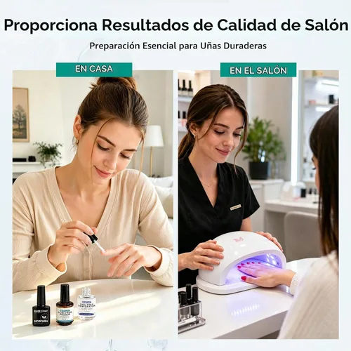 Vista 6 de Morovan - Deshidratador de uñas e imprimación con capa base superior de gel