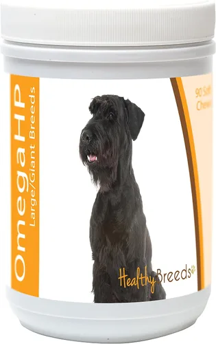 Vista 156 de Healthy Breeds Affenpinscher Omega HP - Masticables suaves para piel y pelaje, 60