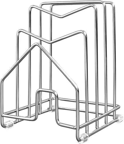 Vista 10 de SUNFICON Estante para Tabla de Cortar Organizador de Tabla de Cortar Soporte Organizador para Encimera de Cocina Estante Organizador para Ollas
