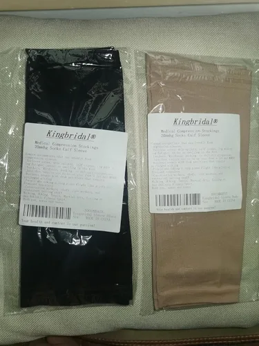 Vista 5 de Medias de compresión médicas para mujer 15-20mmhg Calcetines Manga de pantorrilla