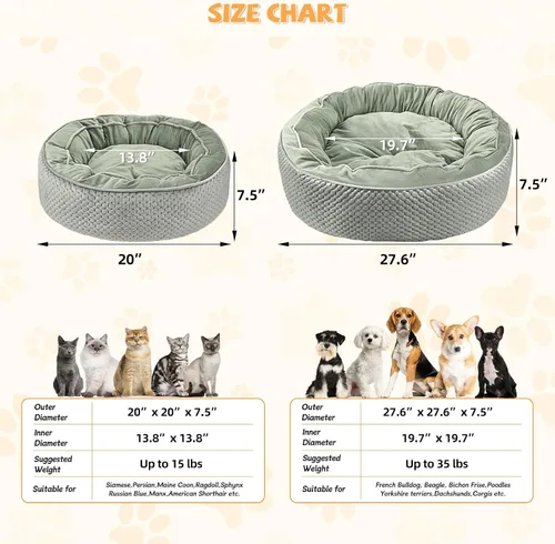 Vista 2 de Cama térmica para gatos y cachorros - Calentador eléctrico con calentador extraíble e impermeable, lavable, temporizador y temperatura ajustables