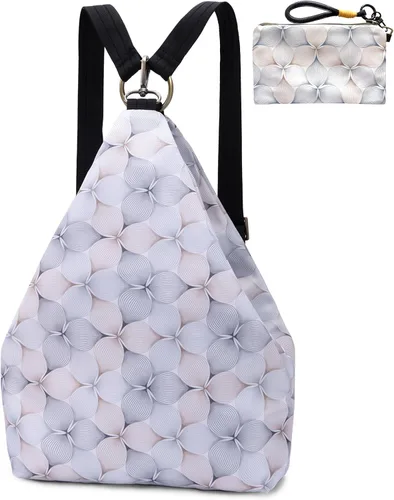 Vista 10 de Mochila pequeña bohemia de mariposa negra para mujer, mochila de viaje ligera Rojo albaricoque M