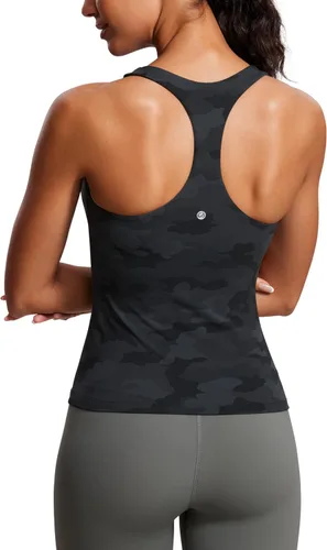 Vista 19 de CRZ YOGA Camisetas sin mangas con espalda cruzada Butterluxe Negro