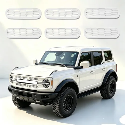 Vista 11 de sukemichi Insertos de parrilla de malla frontal para Ford Bronco Big Bend 2021, 2022, 2023, 2024, 2025, 2026, accesorios exteriores de 2 puertas, 4