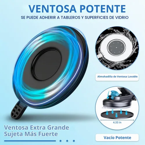 Vista 6 de WUITIN Soporte para tableta para camión, soporte de teléfono de automóvil, soporte para parabrisas de salpicadero de teléfono de brazo de 16.9